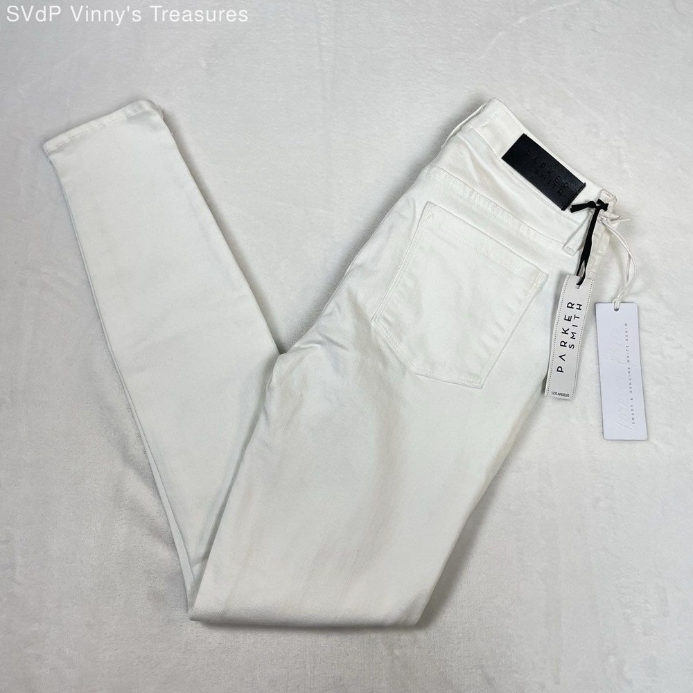 Parker Smith Women's Ava Skinny Jeans Eternal White Stretchy NWT Sz 27